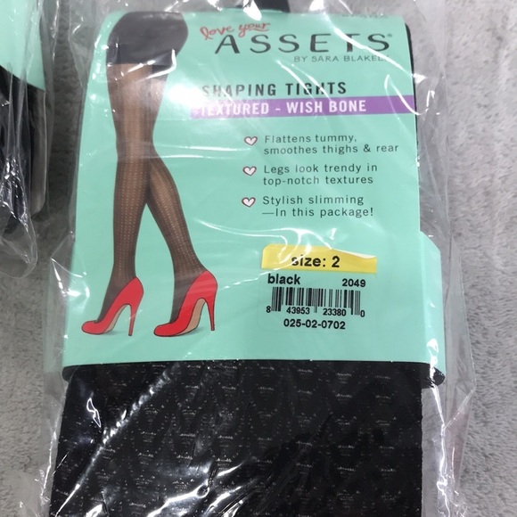 3 Pairs Love your Assets/ Spanx Shaping Tights Size M New - Picture 5 of 10